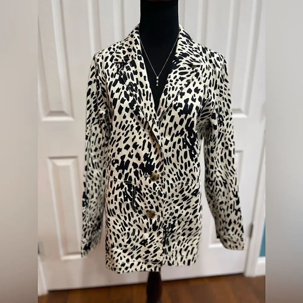Lafayette 148 Animal Print Blazer - Size S - NWT